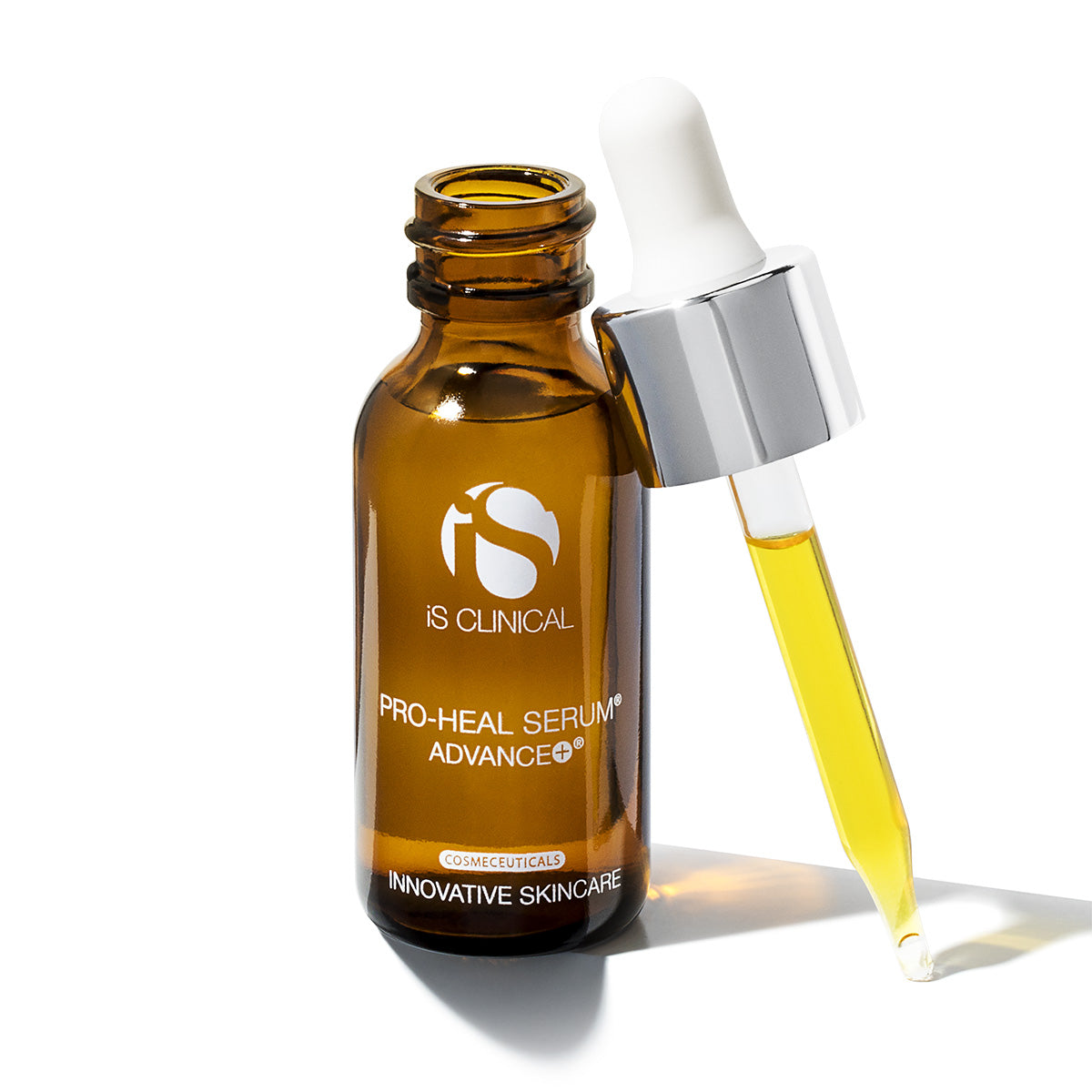 IS CLINICAL Pro-Heal Serum Advance+ – Intensives Vitamin-Serum, 15ml, Pipettenflasche offen