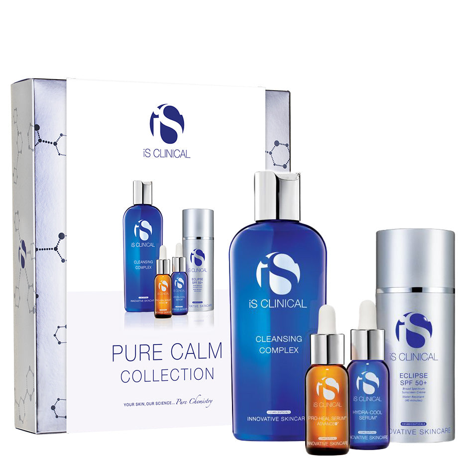 IS CLINICAL Pure Calm Collection – Pflege-Routine für sensible Haut, 1stk, Umkarton und Einzelprodukte
