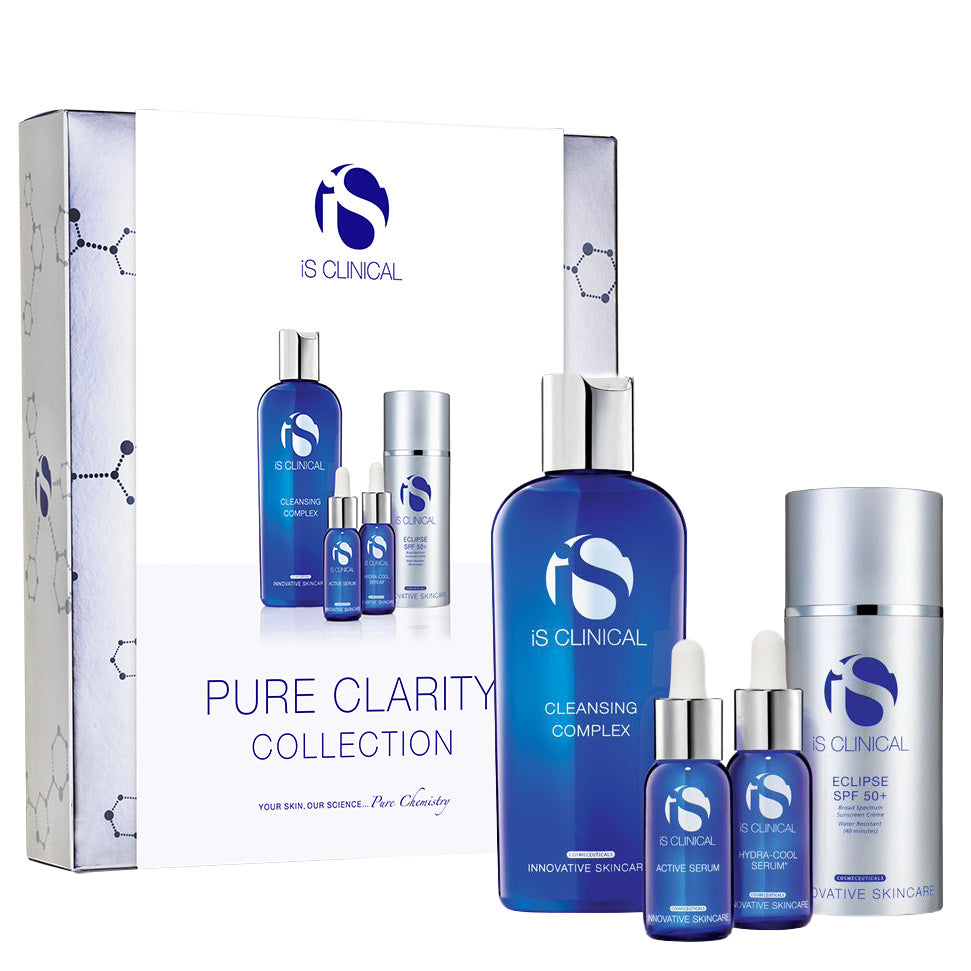 IS CLINICAL Pure Clarity Collection – Pflegeroutine gegen Hautunreinheiten, 1stk, Umkarton und Einzelprodukte