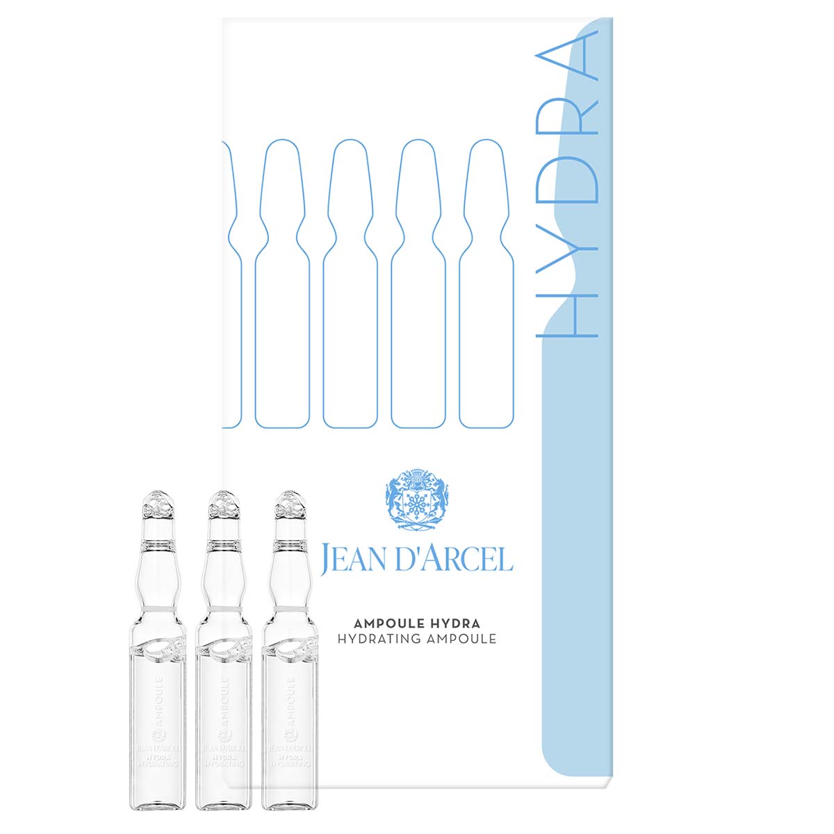 JEAN D'ARCEL ampoule hydra | hydrating ampoule – Feuchtigkeits-Ampullen, 5x2ml, Umkarton und Ampullen