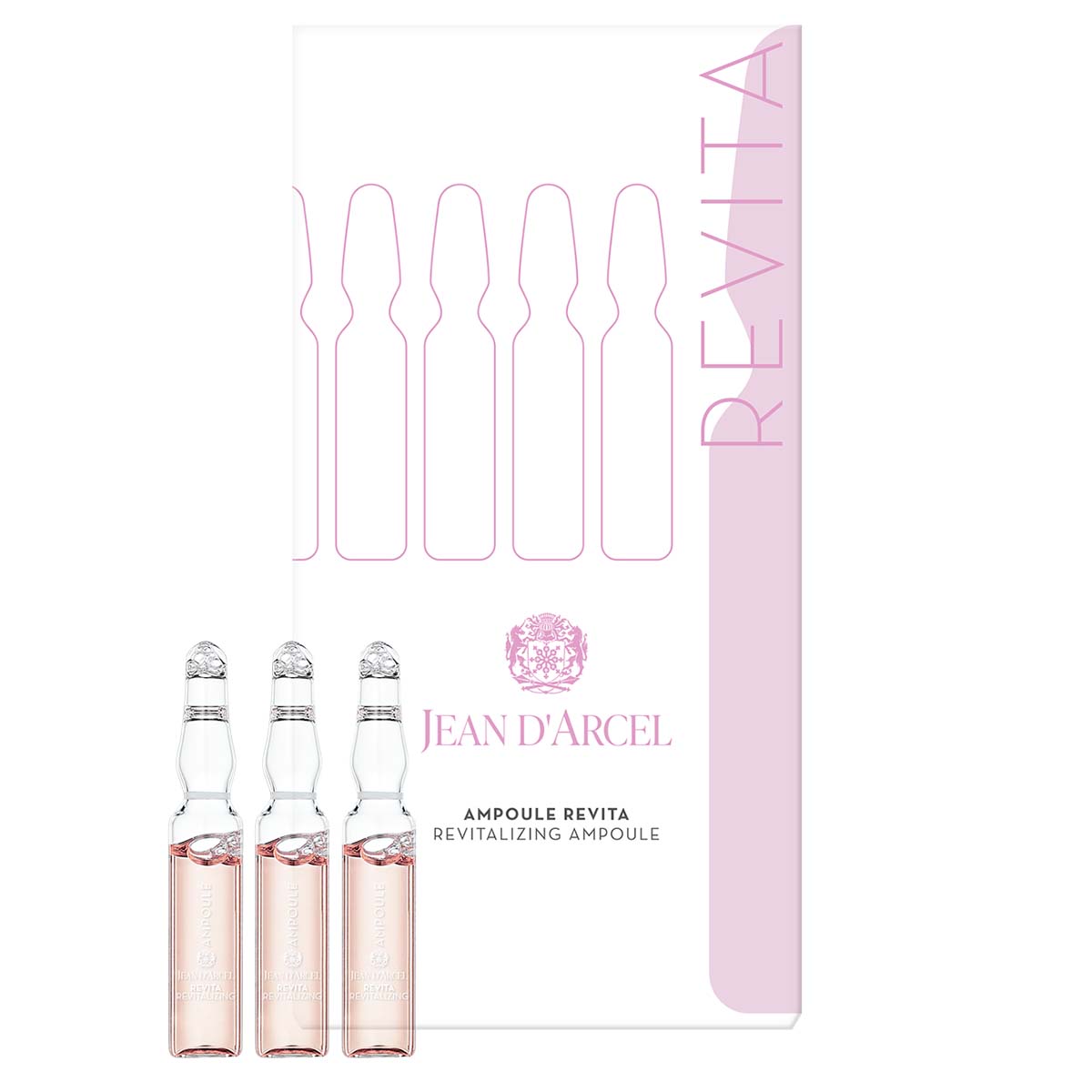 JEAN D'ARCEL ampoule revita | revitalizing ampoule 5 x 2ml – Ampullen für neue Elastizität & Spannkraft, 5x2ml, Umkarton und Ampullen