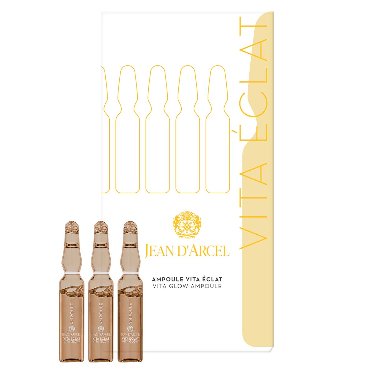 JEAN D'ARCEL ampoule vita éclat | vita glow ampoule – Glow-Ampullen, 5x2ml, Umkarton und Ampullen