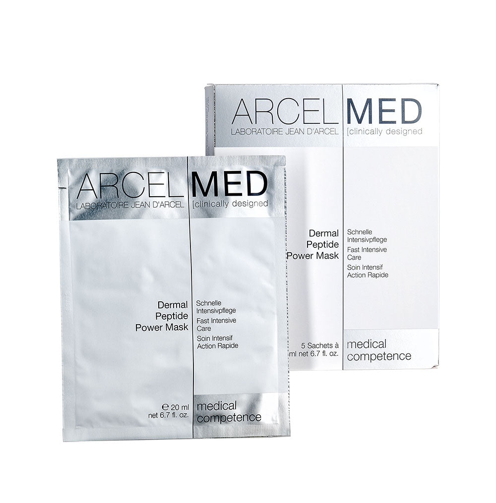 JEAN D'ARCEL ARCELMED Dermal Peptide Power Mask – Anti-Aging-Maske, 30ml, Sachet und Umkarton