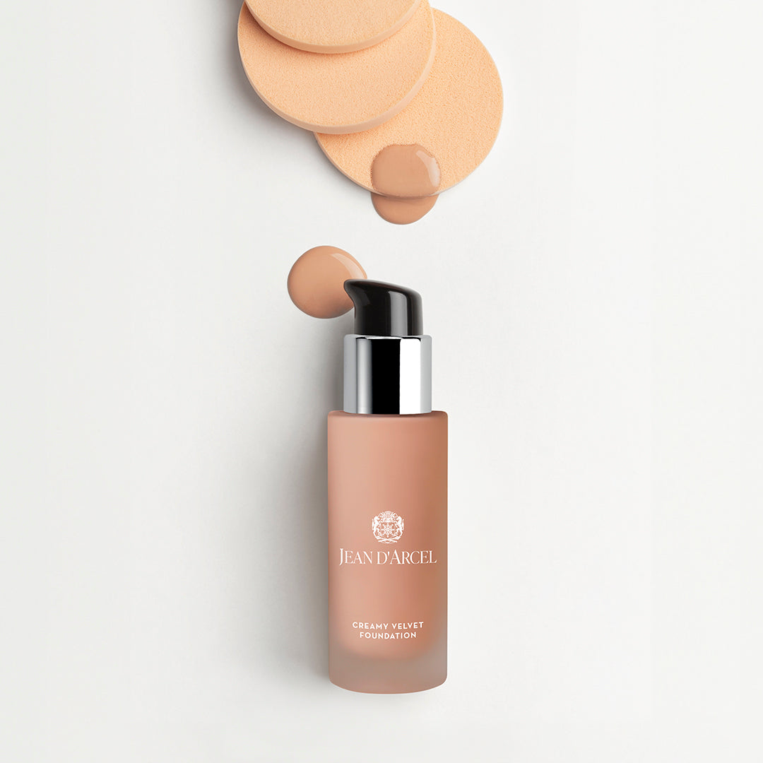 JEAN D'ARCEL Creamy Velvet Foundation – neutral porcelain, 30ml, Pumpspender offen