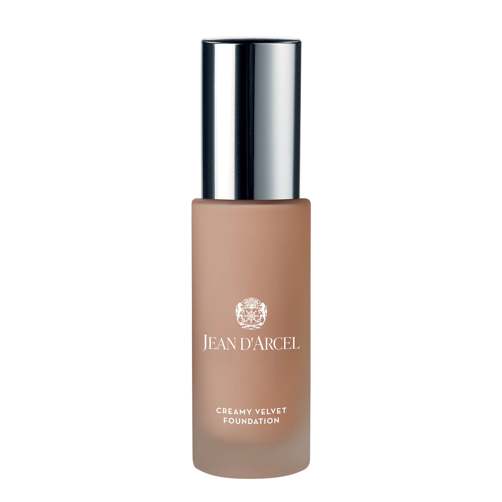 JEAN D'ARCEL Creamy Velvet Foundation – deep bronze, 30ml, Pumpspender offen