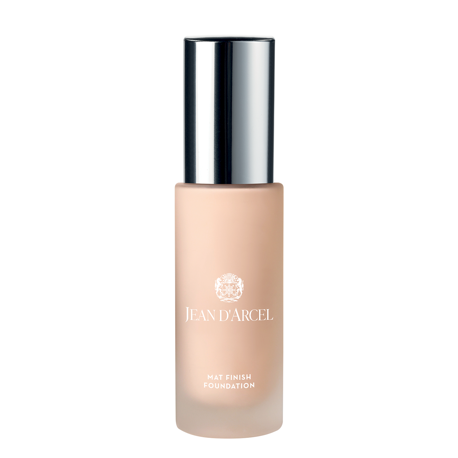 JEAN D'ARCEL Mat Finish Foundation – neutral sand, 30ml, Pumpspender