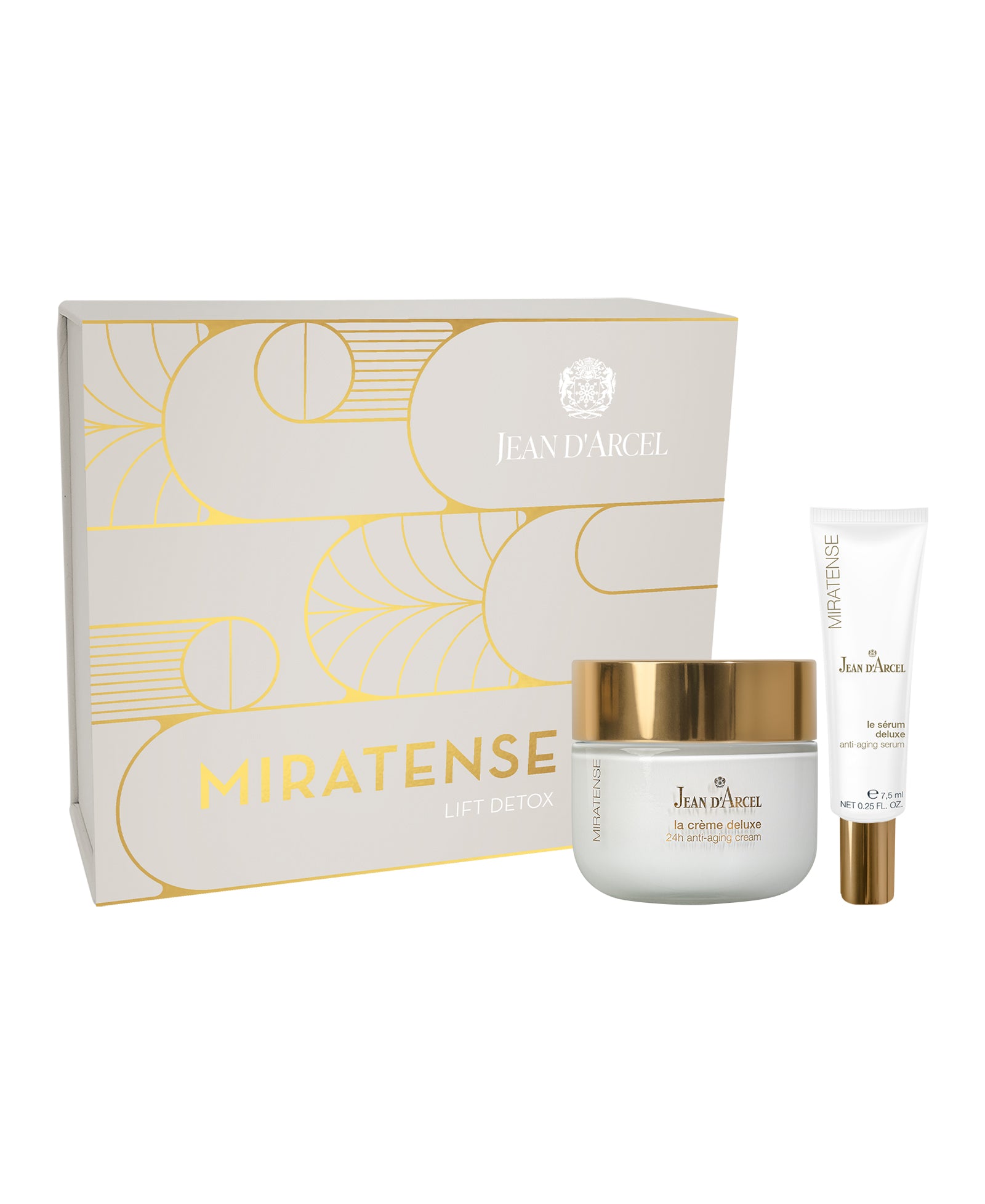 JEAN D'ARCEL MIRATENSE Geschenkset MIRATENSE LIFT DETOX – Anti-Aging Pflege, 1stk, Umkarton und Einzelprodukte