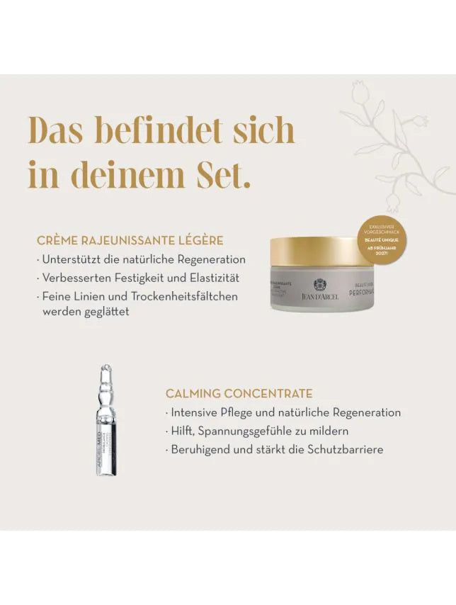 JEAN D'ARCEL Rituel Éclat – exklusives Gesichtspflege-Set, -, Produktbeschreibung Creme und Ampulle