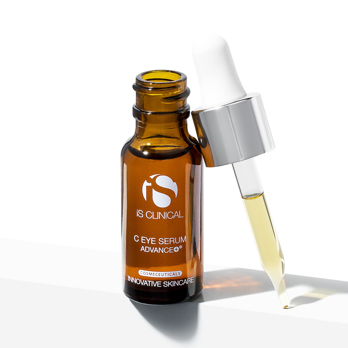 KLAPP C-Eye Serum Advance+ – Anti-Aging-Augenpflege, 15ml, Pipettenflasche offen