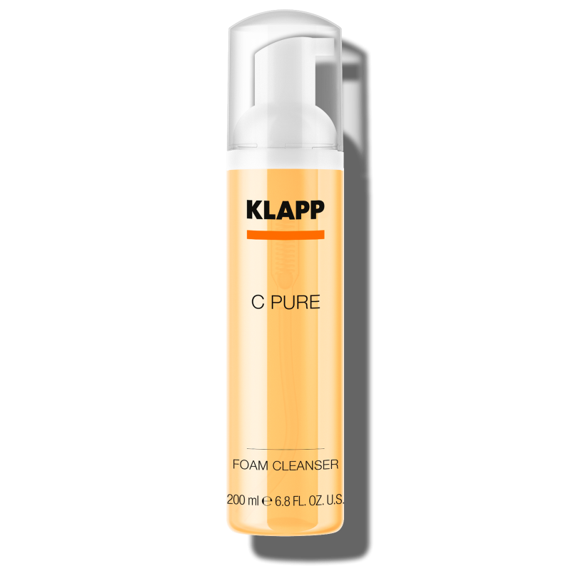 KLAPP C PURE Foam Cleanser – Reinigungsschaum mit Vitamin-Cocktail, 200ml, Pumpspender
