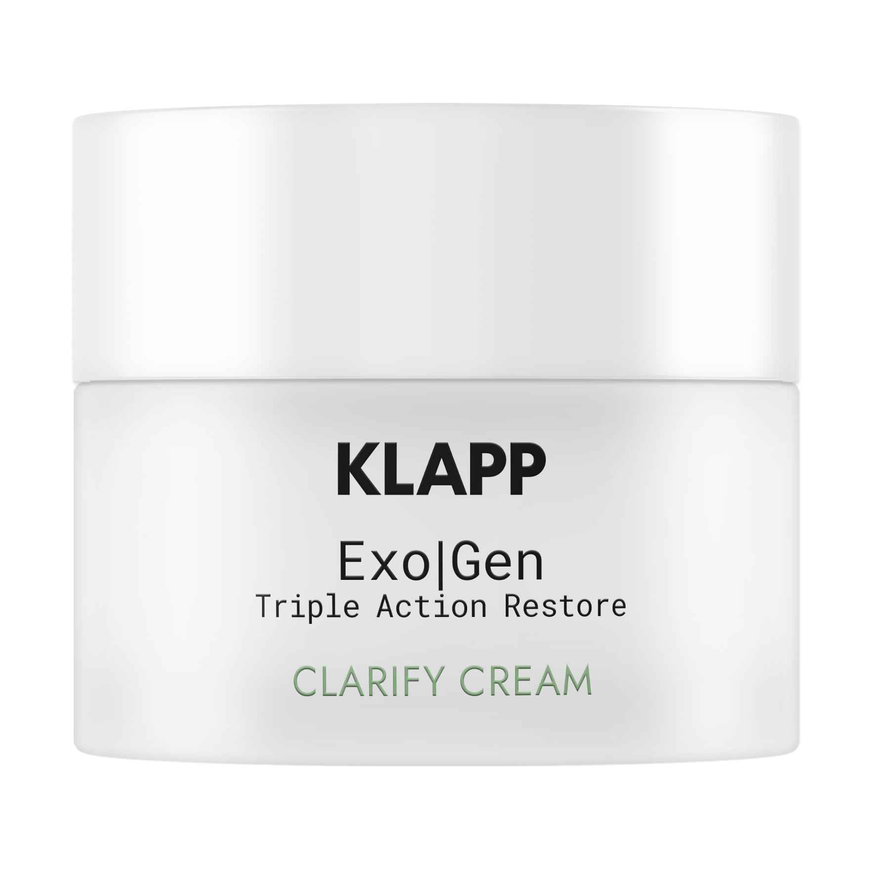 KLAPP Exo|Gen Triple Action Restore Clarify Cream – für unreine Haut, 50ml, Tiegel