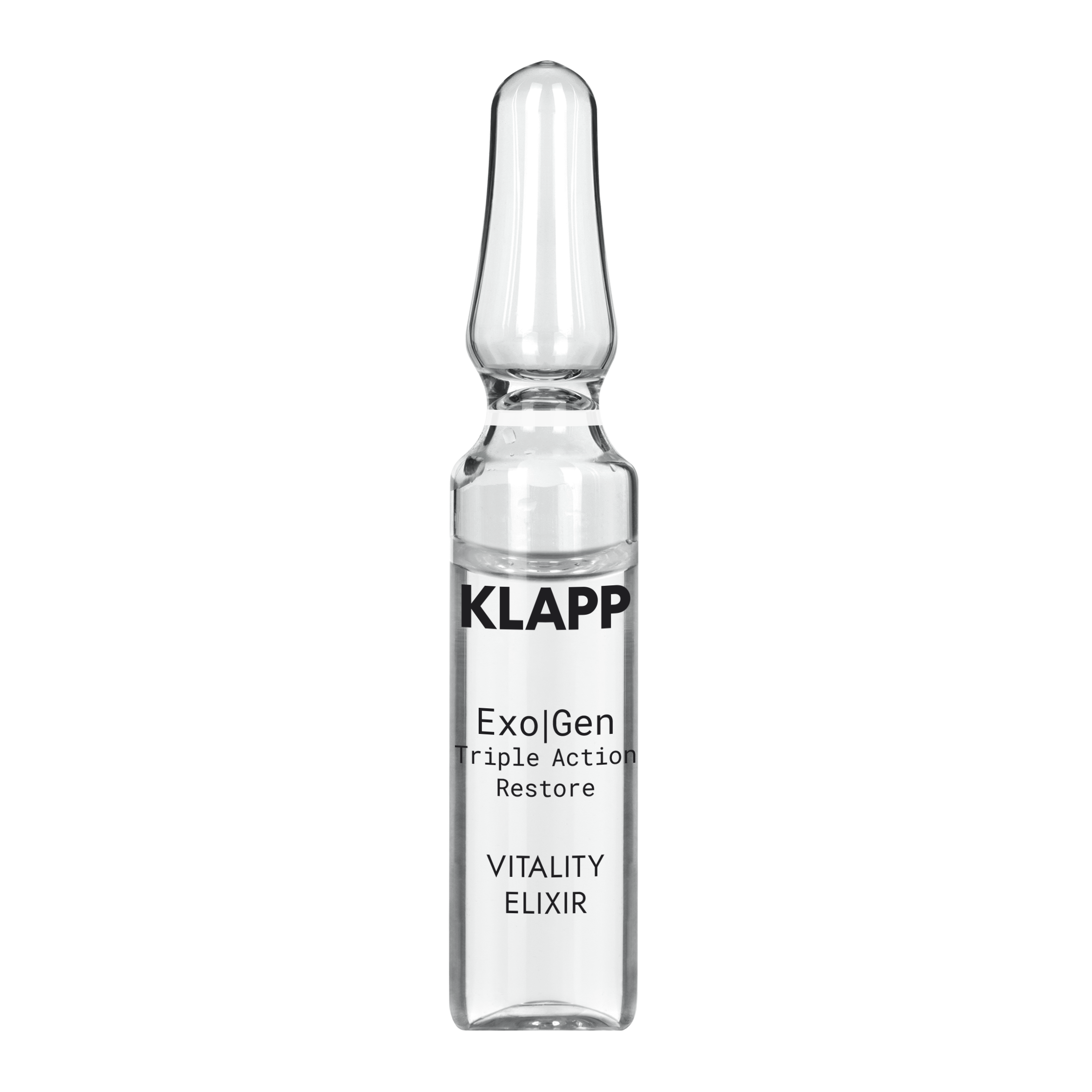 KLAPP Exo|Gen Triple Action Restore Vitality Elixir Ampoule – für mehr Hautregeneration, 2ml, Einzelampulle