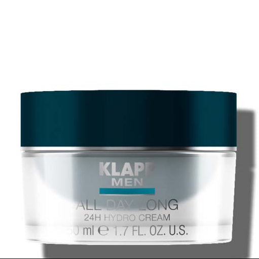 KLAPP Men All Day Long - 24h Hydro Cream – 24h-Feuchtigkeitspflege , 50ml, Tiegel