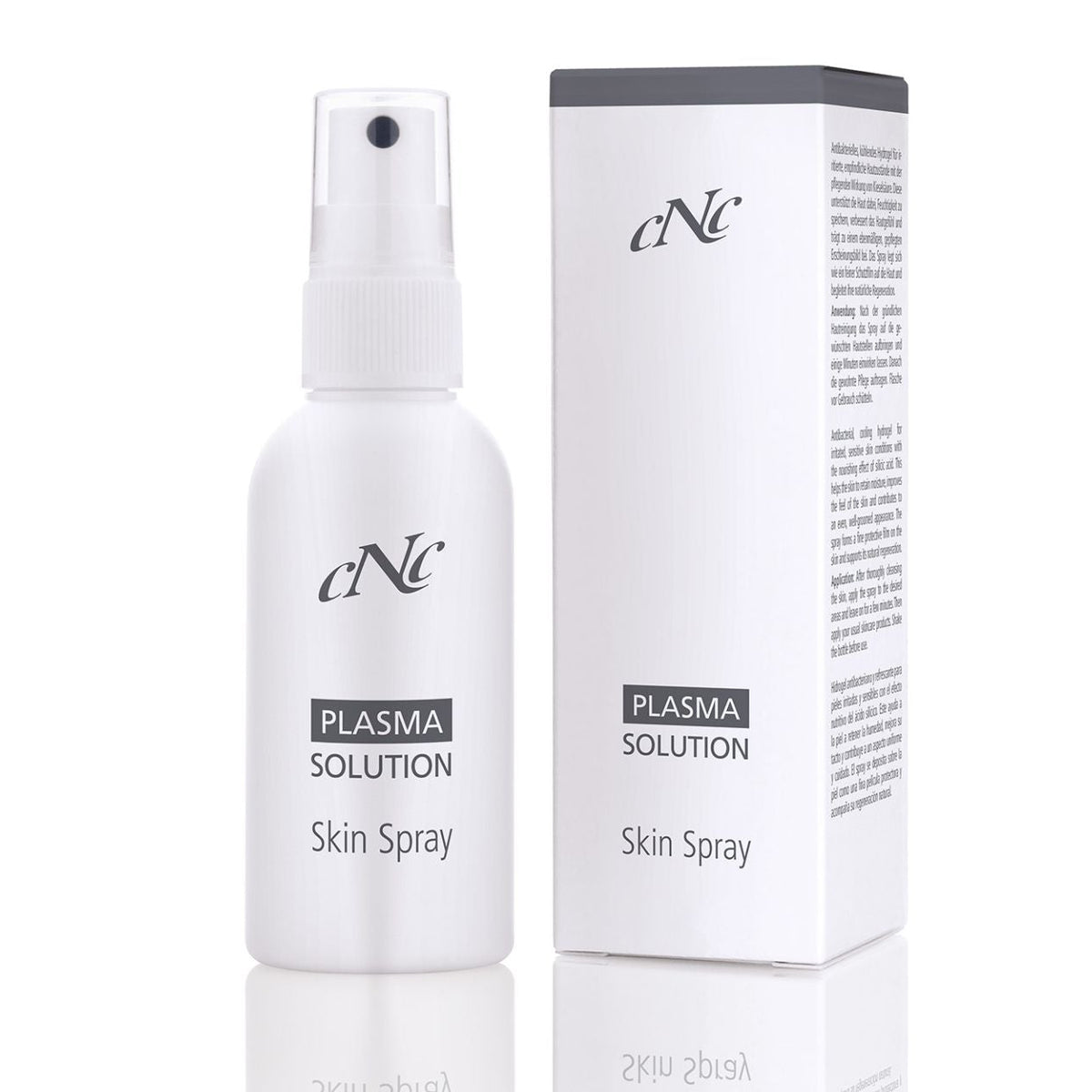 KLAPP PLASMASOLUTION Skin Spray – Keimreduzierendes Hydrogel, 75ml, Sprühflasche und Umkarton