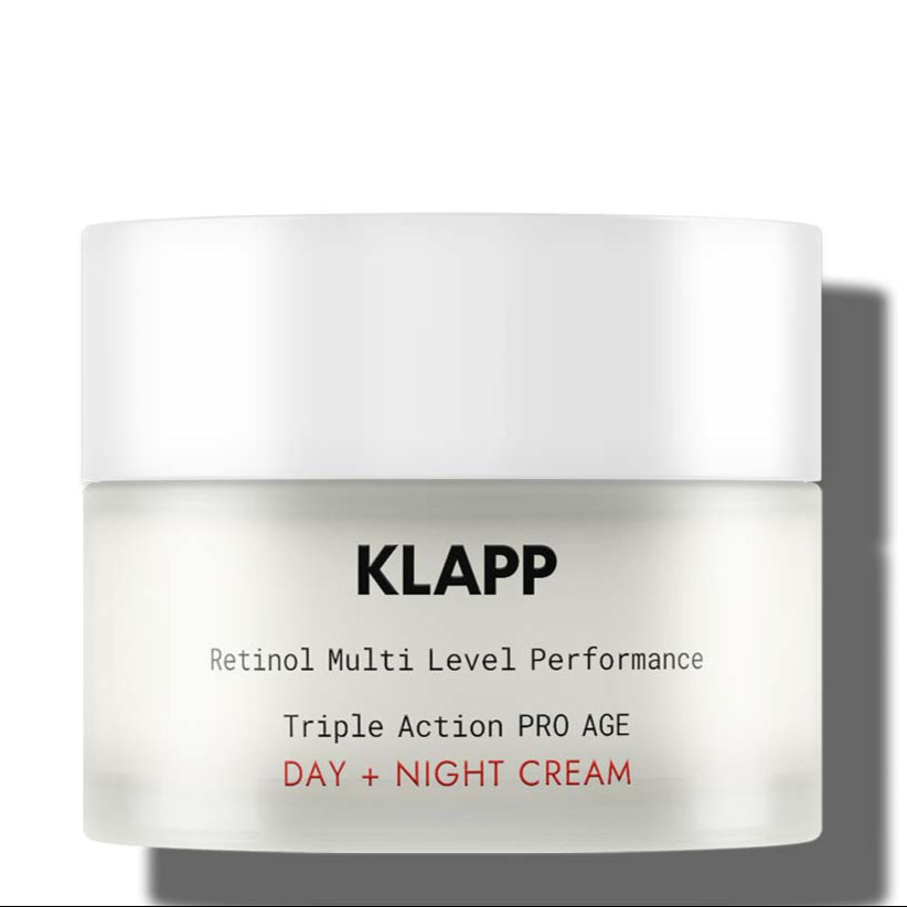 KLAPP RESIST AGING Retinol Triple Action PRO AGE Day + Night Cream, 50ml, Tiegel