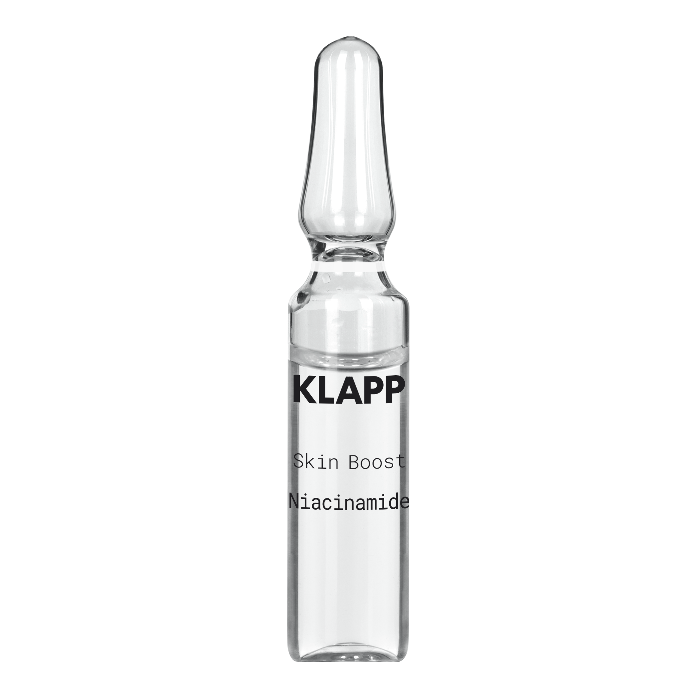 KLAPP Skin Boost Niacinamide Ampoules – für einen ebenmäßigen Teint, 5x2ml, Einzelampulle