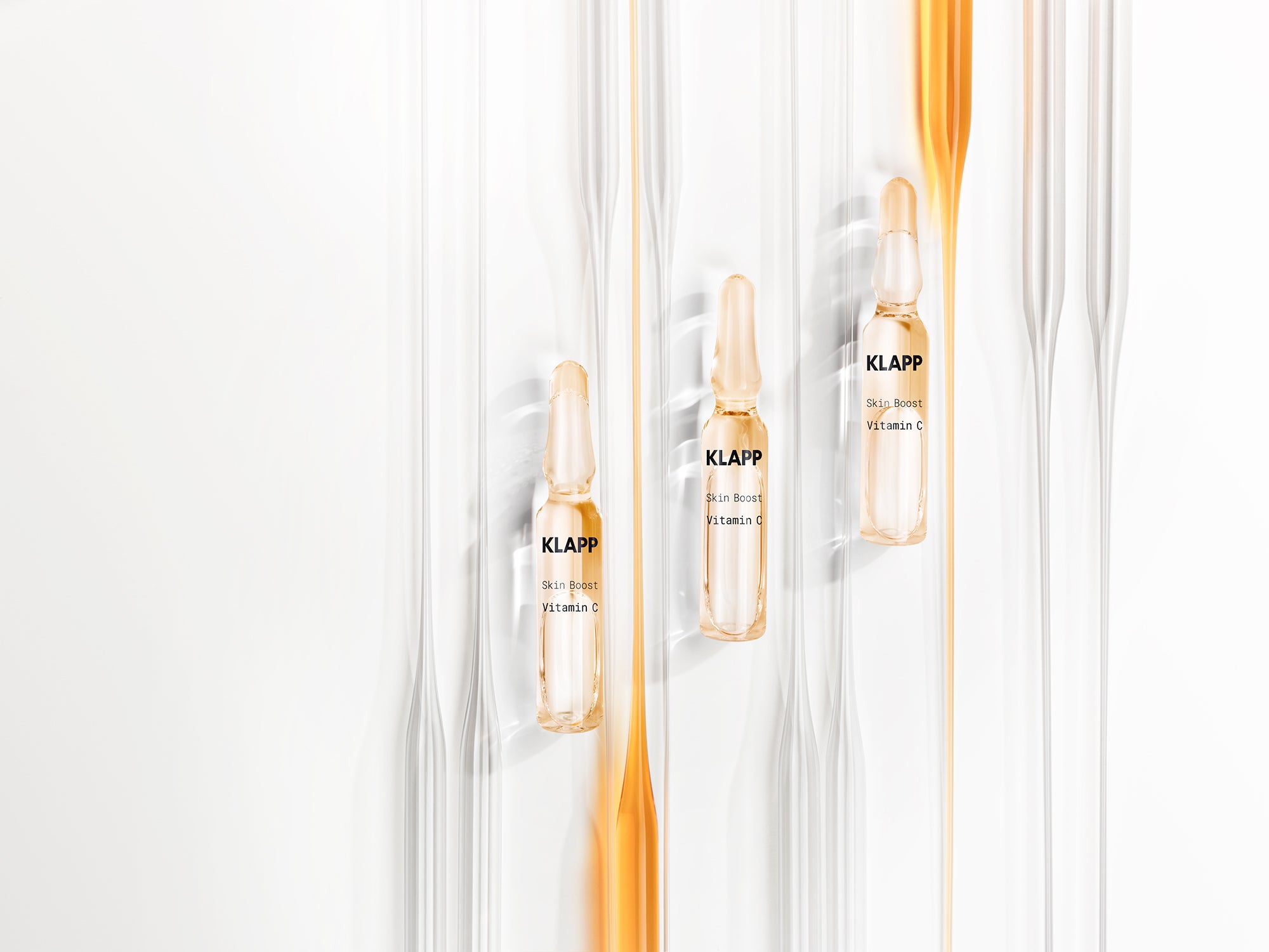 KLAPP Skin Boost Vitamin C Ampoules – für einen strahlenden Teint, 5x2ml, Ampullen mit Pipetten
