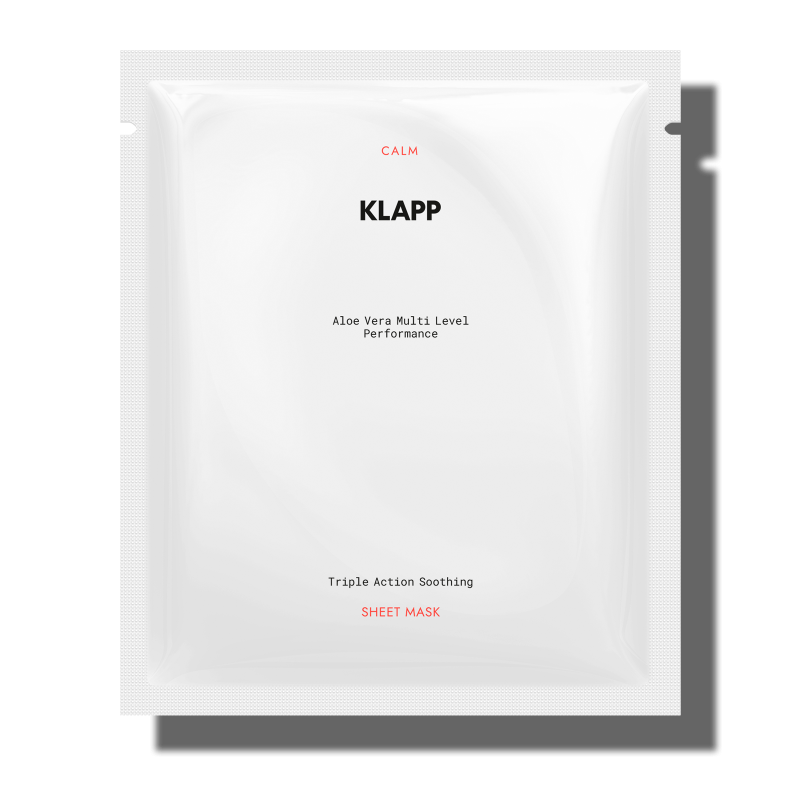 KLAPP Skin Natural Triple Action Soothing Sheet Mask, 1Stk, Sachet