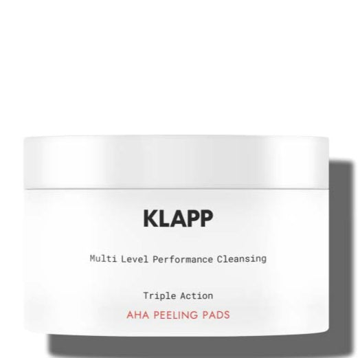 KLAPP Triple Action AHA Peeling Pads – Reinigungspads, 40Stk, Tiegel