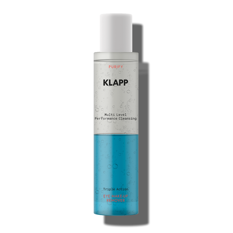KLAPP Triple Action Eye Make-Up Remover – 2-Phasen Augen-Make-up-Entferner, 125ml, Spenderflasche