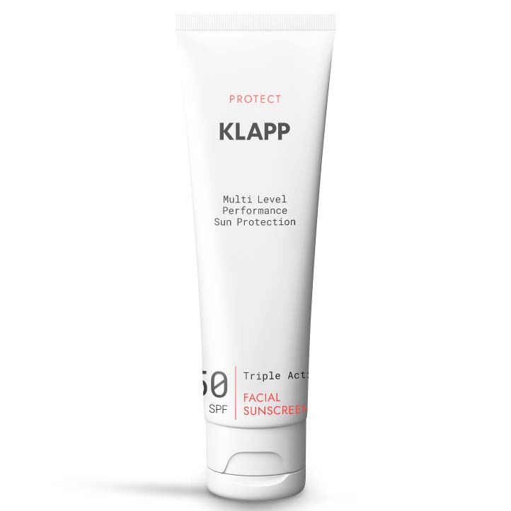 KLAPP Triple Action Facial Sunscreen 50 SPF – Hochwirksamer Sonnenschutz, 50ml, Tube