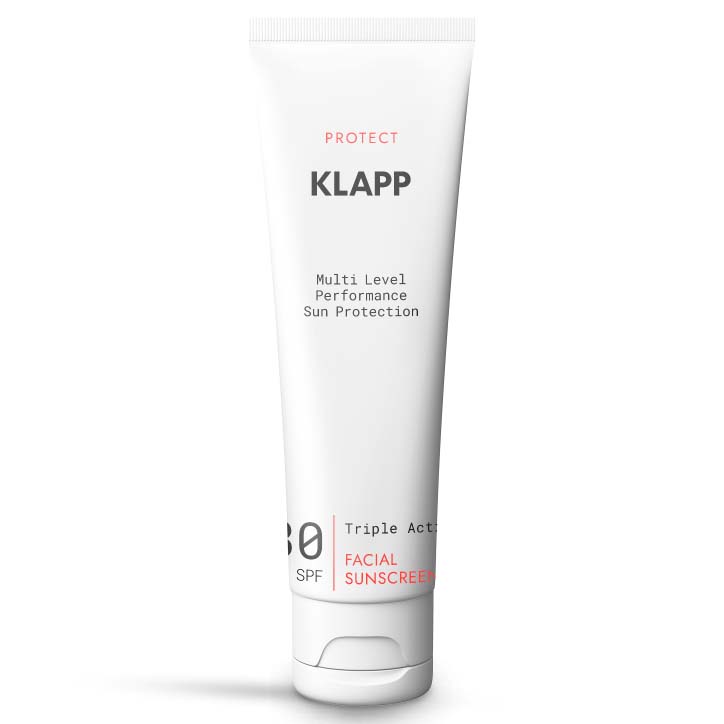 KLAPP Triple Action Facial Sunscreen SPF 30 – Sonnenschutz, 50ml, Tube