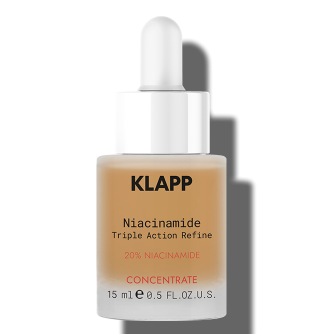 KLAPP Triple Action Refine 20% Niacinamide Concentrate, 15ml, Pipettenflasche