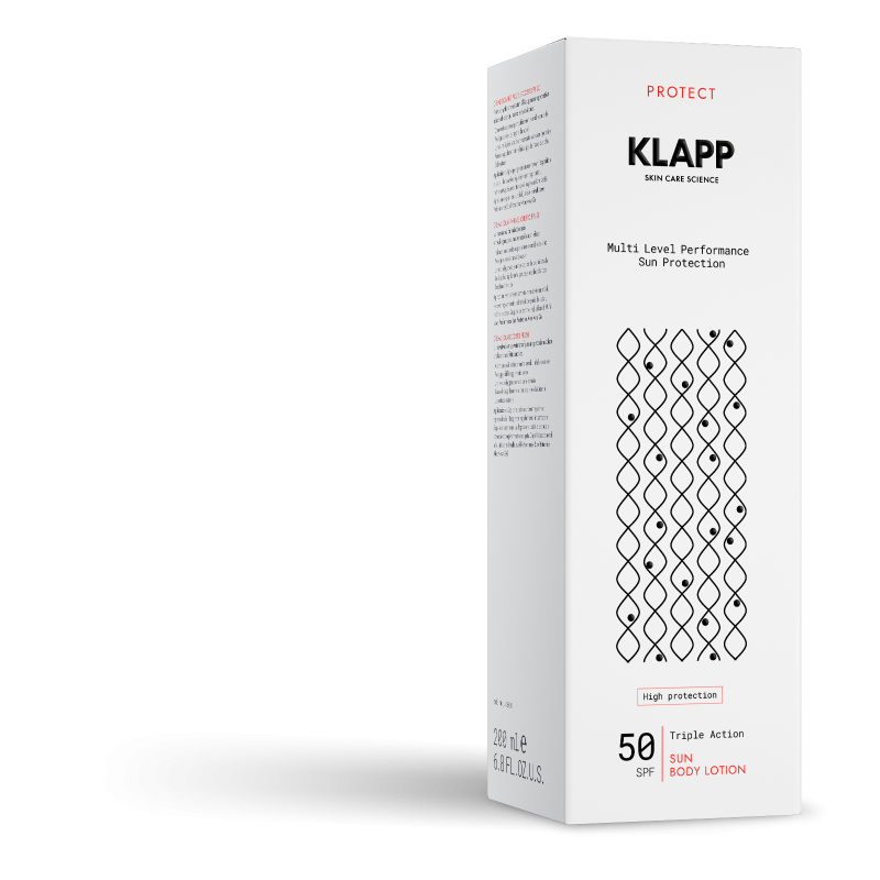 KLAPP Triple Action Sun Body Lotion 50 SPF – Sonnenschutzmilch, 200ml, Umkarton