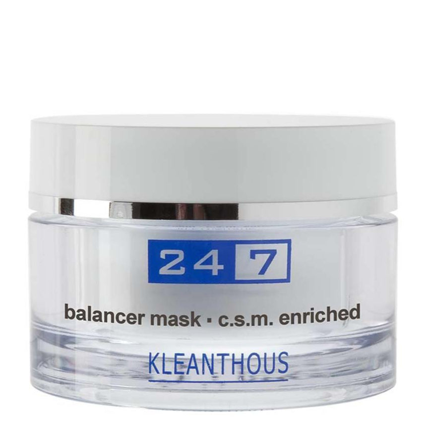 KLEANTHOUS 24/7 balancer mask – Crememaske für ölige und reife Haut , 50ml, Tiegel