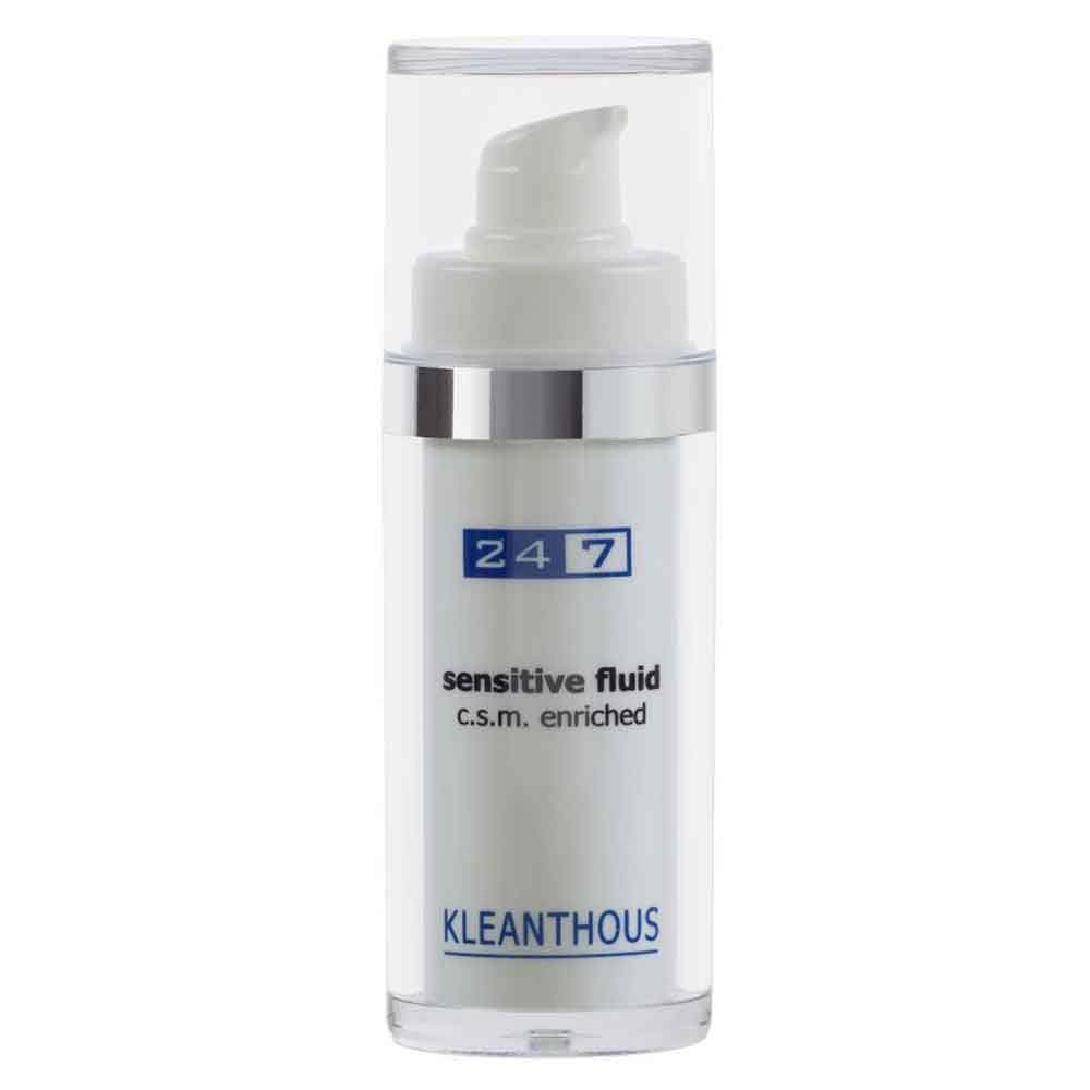 KLEANTHOUS 24/7 sensitive fluid - c.s.m. enriched – Intensivpflege bei sensibler Haut, 30ml, Pumpspender
