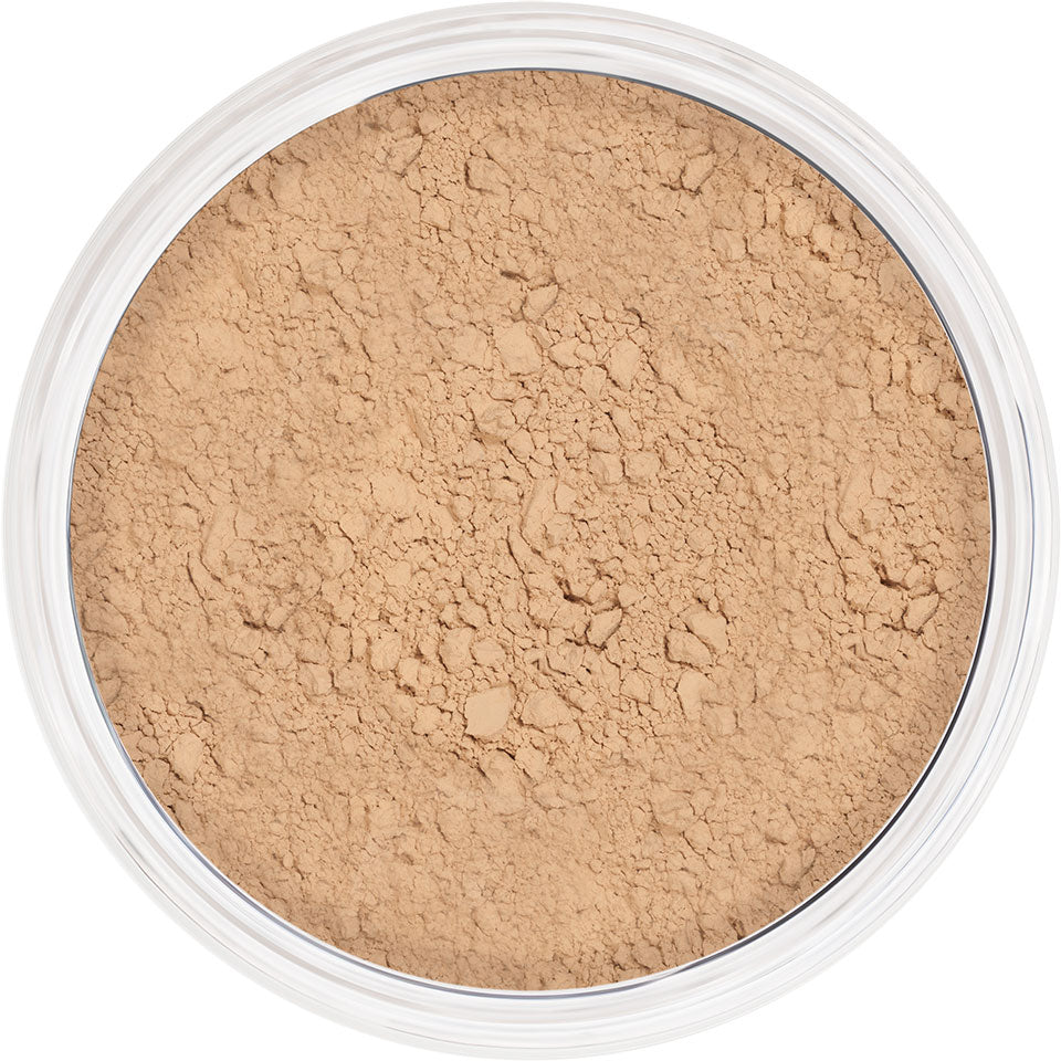 KRYOLAN Anti-Shine Powder dark – Transparentes Puder für mattes Finish, 25g, Dose offen