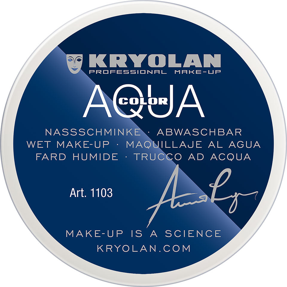 KRYOLAN Aquacolor 00 – Kompaktschminke für Gesicht und Körpe, 55ml