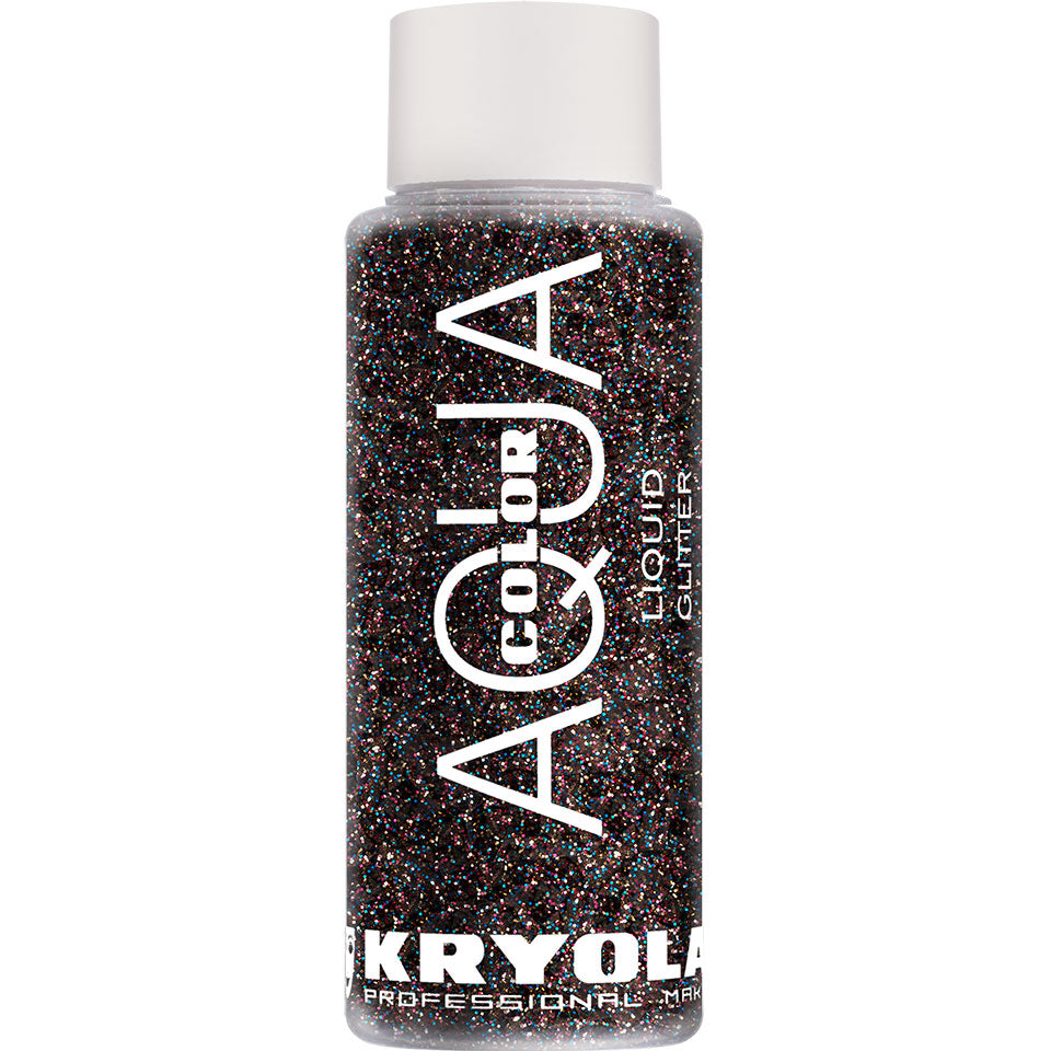 KRYOLAN Aquacolor Liquid Glitter multicolor – flüssiger Glitter für Gesicht & Körper, 30ml, Flasche
