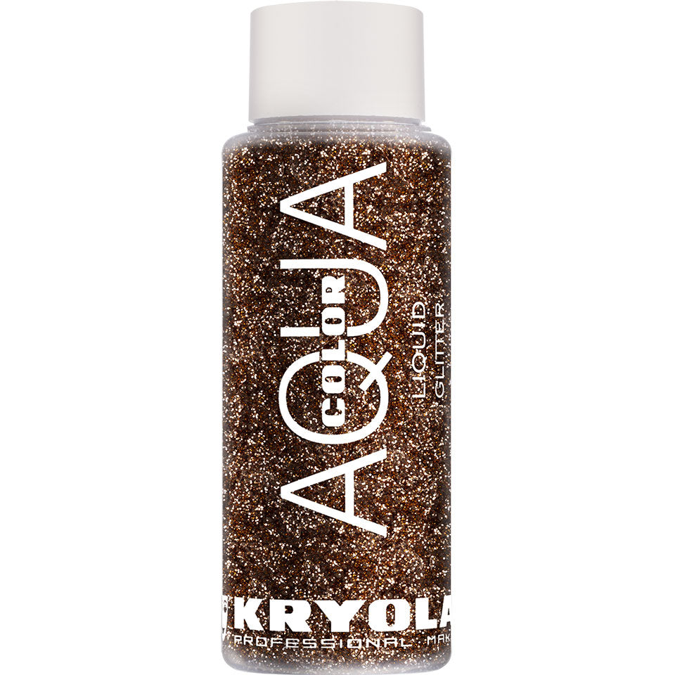 KRYOLAN Aquacolor Liquid Glitter pink – flüssiger Glitter für Gesicht & Körper, 30ml, Flasche