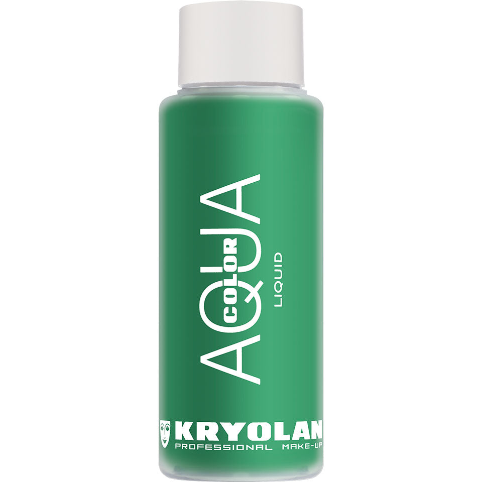 KRYOLAN Aquacolor Liquid green 21 – Farbintensive Fluidfarbe, 30ml, Flasche