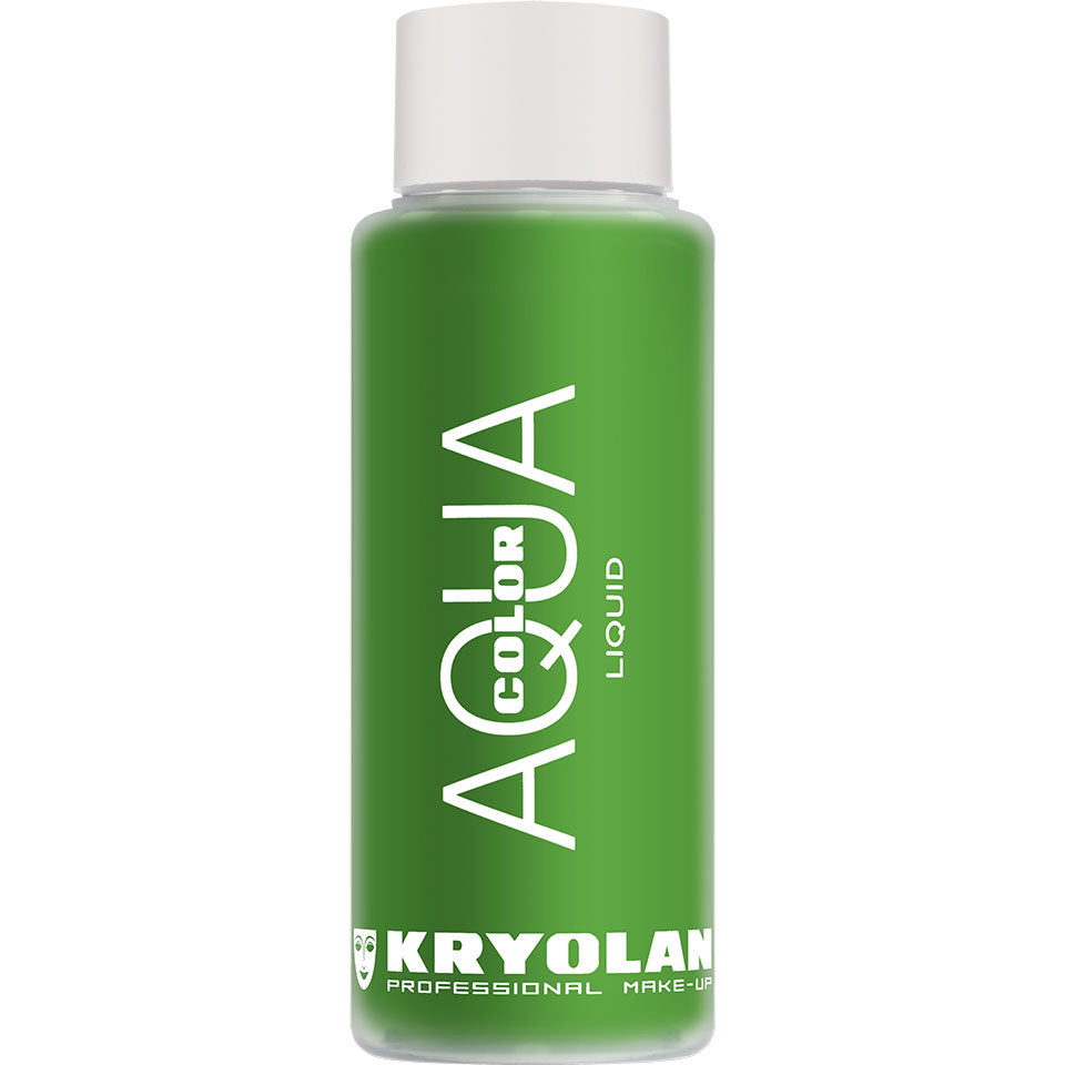 KRYOLAN Aquacolor Liquid green 36 – Farbintensive Fluidfarbe, 30ml, Flasche