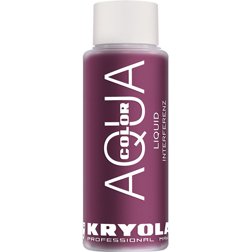 KRYOLAN Aquacolor Liquid Interferenz lilac 21 G – flüssiges Perlglanz-Make-up, 30ml, Flasche