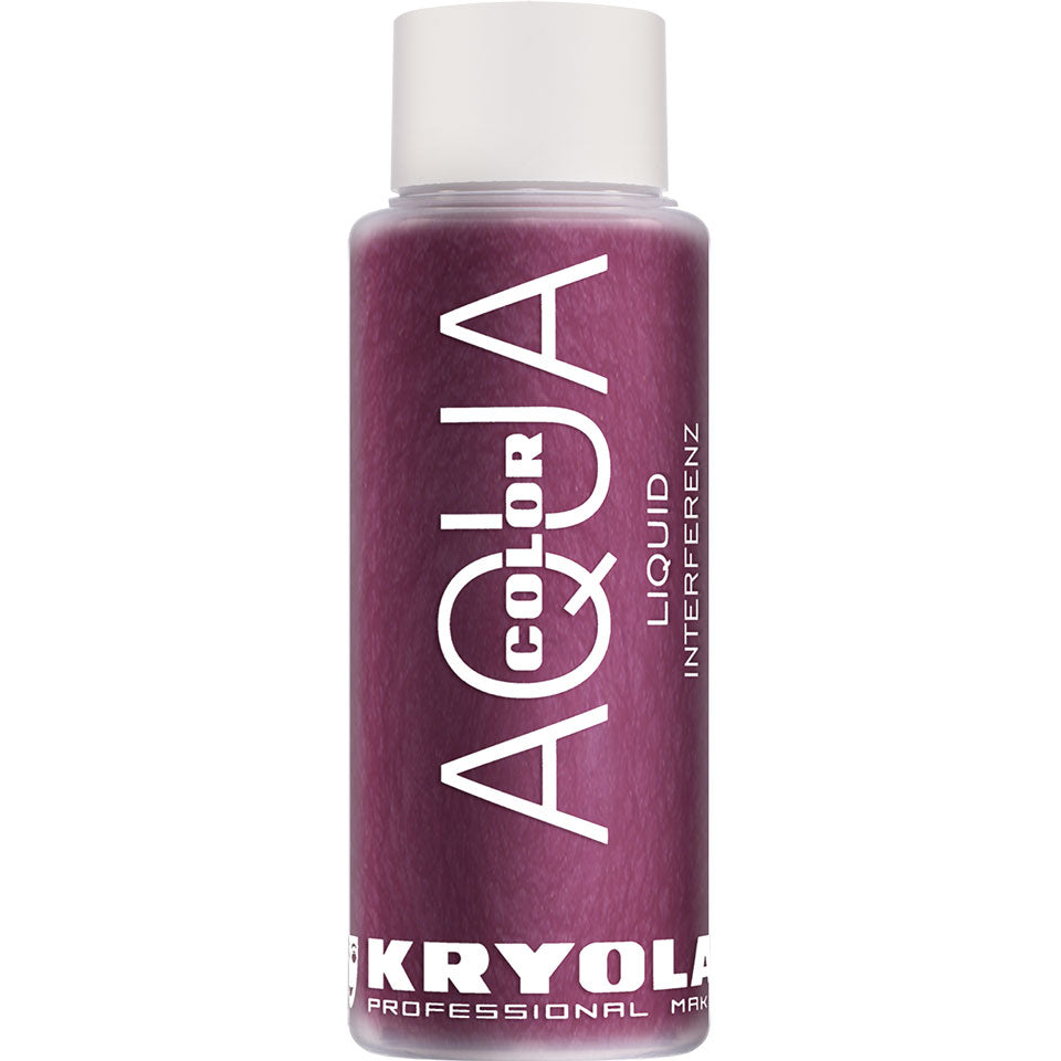KRYOLAN Aquacolor Liquid Interferenz PV – flüssiges Perlglanz-Make-up, 30ml, Flasche