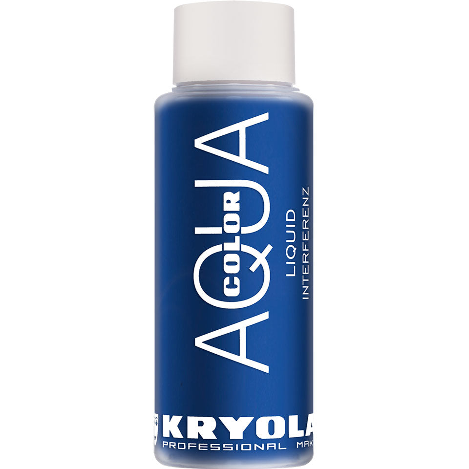 KRYOLAN Aquacolor Liquid Interferenz silver lilac G – flüssiges Perlglanz-Make-up, 30ml, Flasche