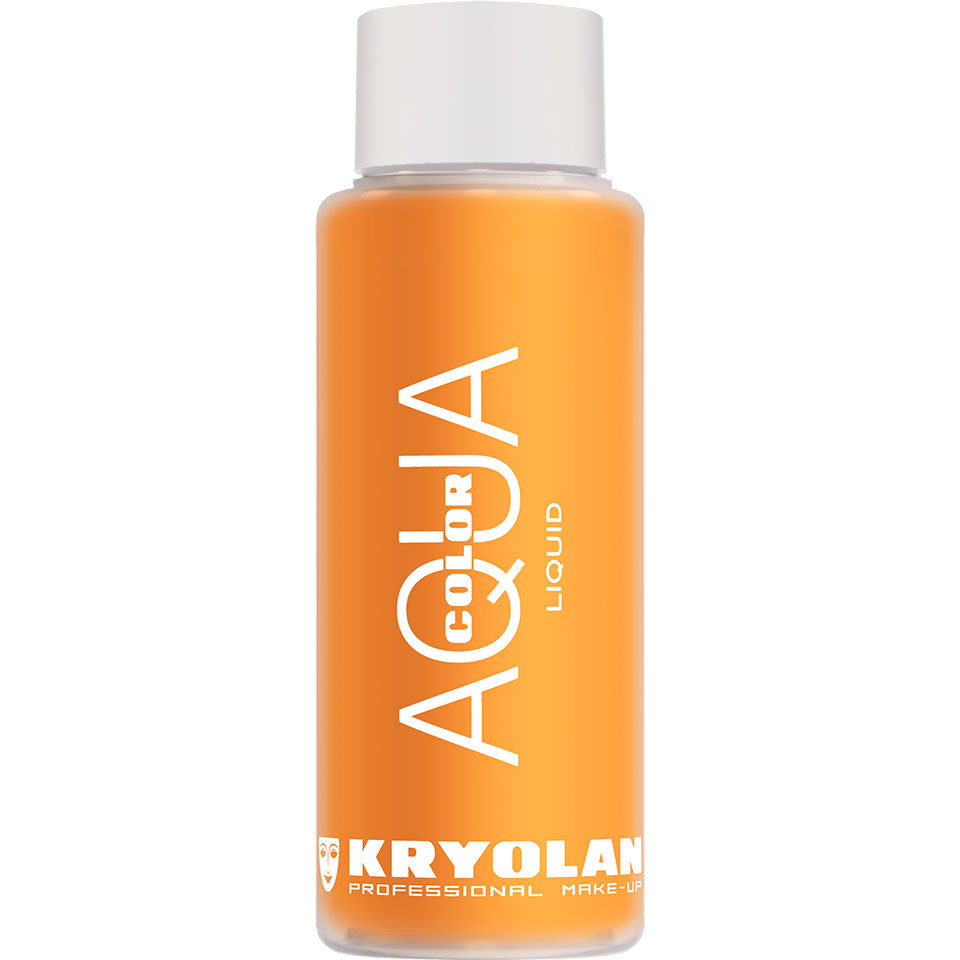 KRYOLAN Aquacolor Liquid orange – Farbintensive Fluidfarbe, 30ml, Flasche