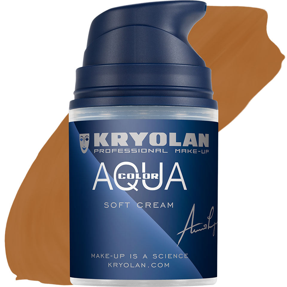 KRYOLAN Aquacolor Soft Cream 10W – Liquid Face & Bodypaint, 50ml, Pumpspender