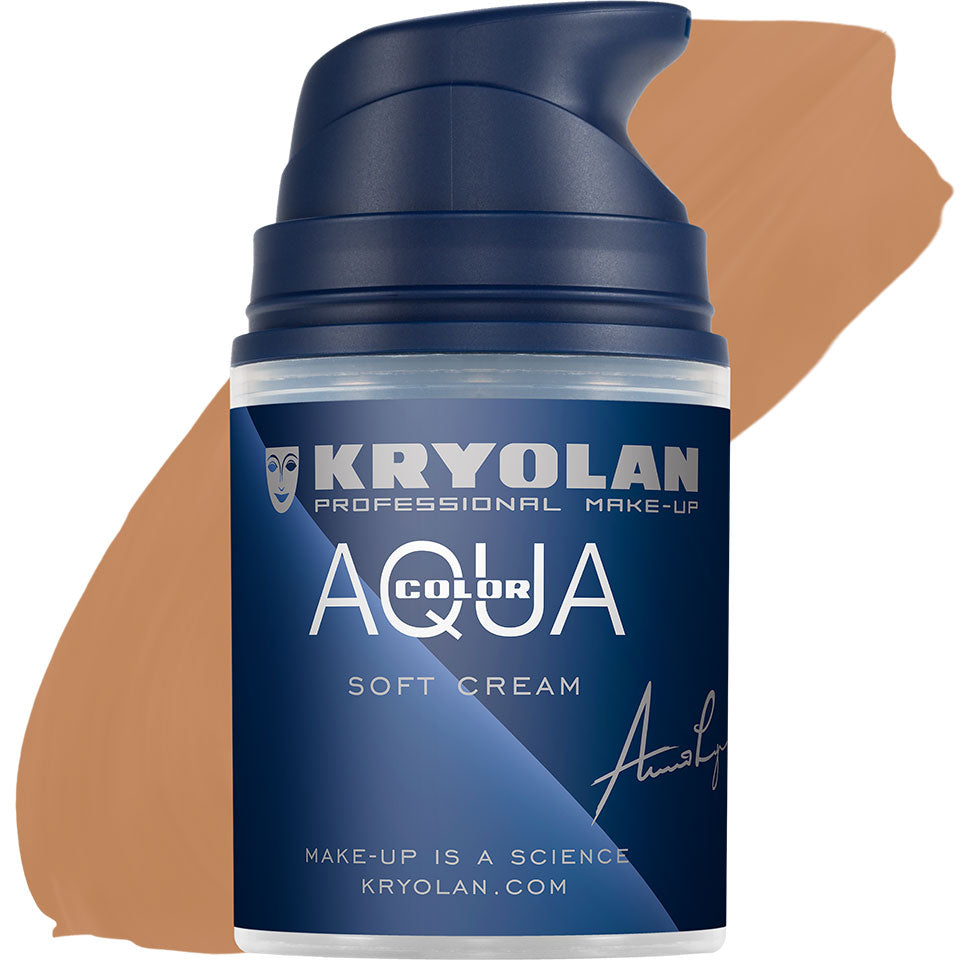 KRYOLAN Aquacolor Soft Cream 5W – Liquid Face & Bodypaint, 50ml, Pumpspender