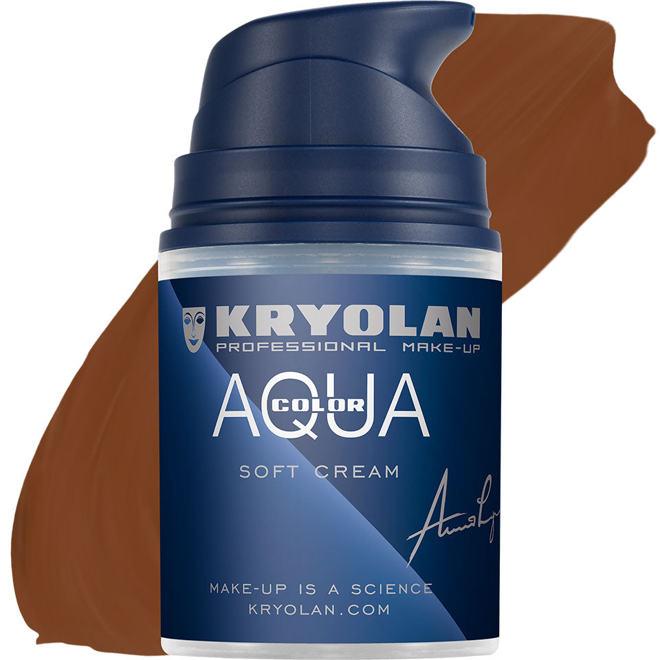 KRYOLAN Aquacolor Soft Cream D 33.1 – Liquid Face & Bodypaint, 50ml, Pumpspender