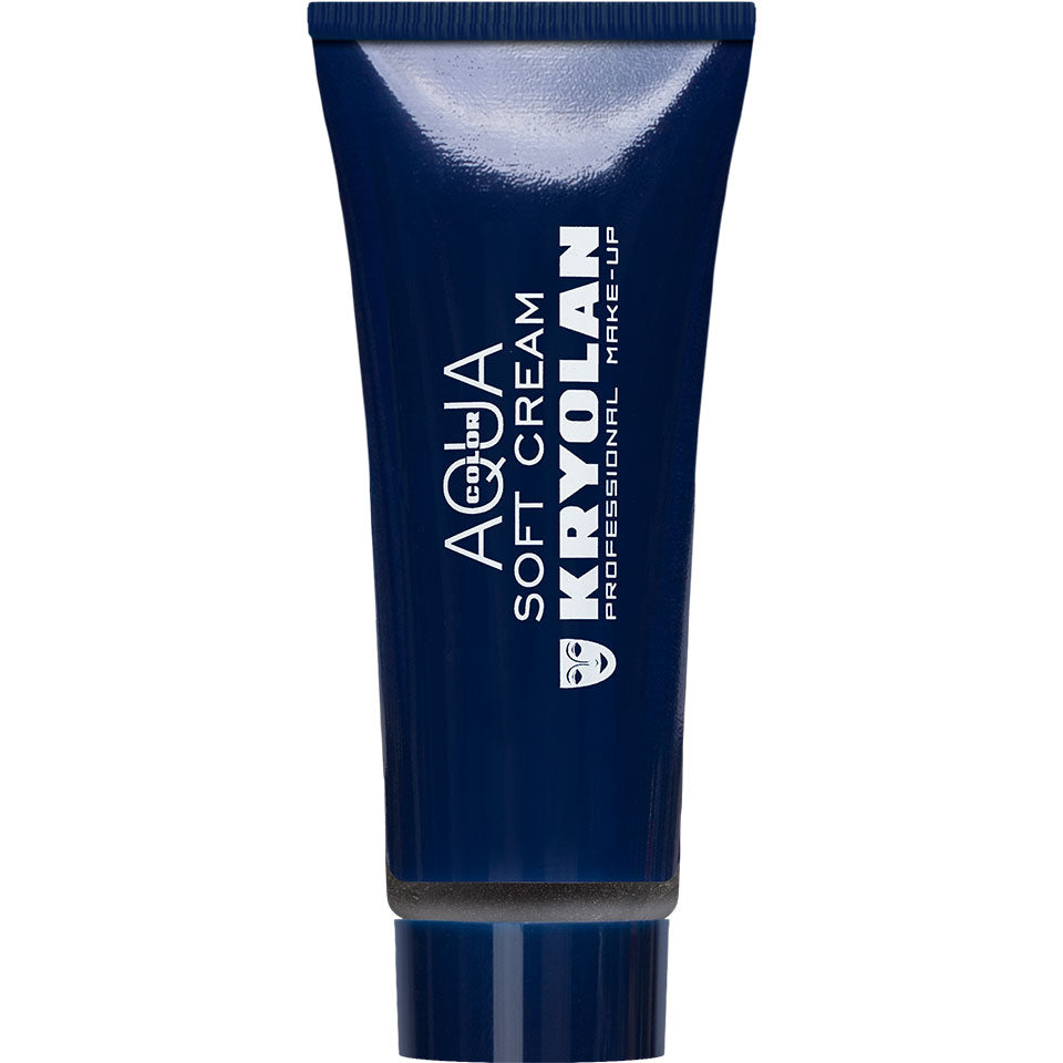 KRYOLAN Aquacolor Soft Cream deep black – Liquid Face & Bodypaint, 25ml, Tube