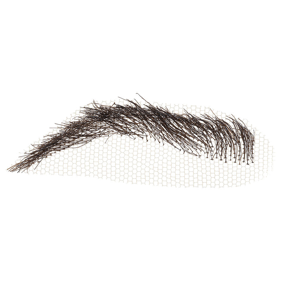 KRYOLAN Augenbrauen # 1 darkbrown – Natürlich wirkende Kunstbrauen aus Tüll, 1Paar