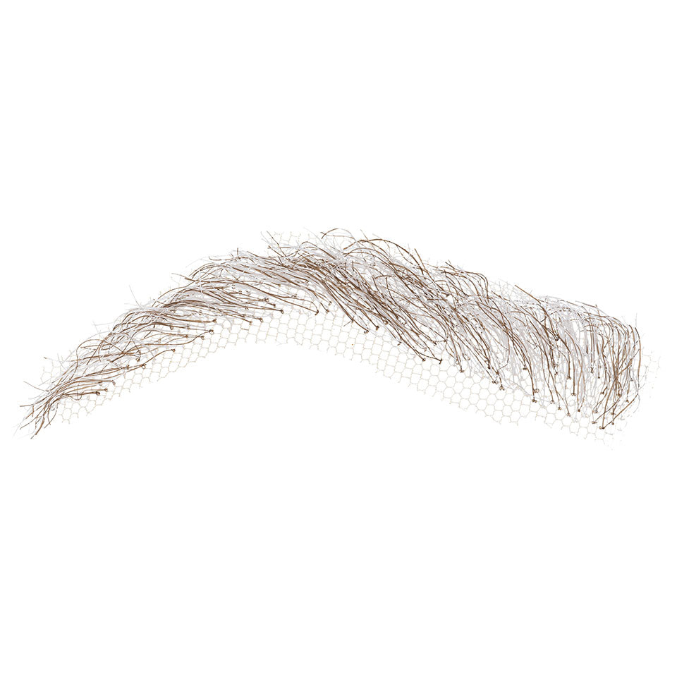 KRYOLAN Augenbrauen # 1 grey – Natürlich wirkende Kunstbrauen aus Tüll, 1Paar