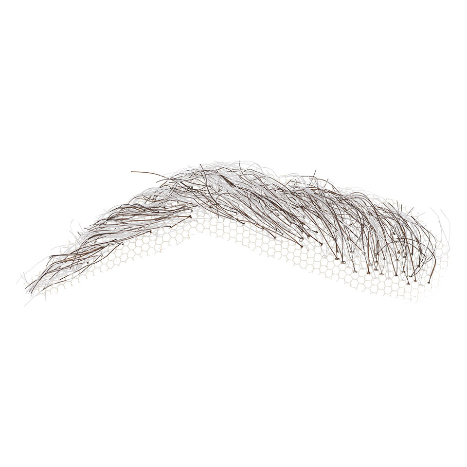 KRYOLAN Augenbrauen # 1 saltnpepper – Natürlich wirkende Kunstbrauen aus Tüll, 1Paar