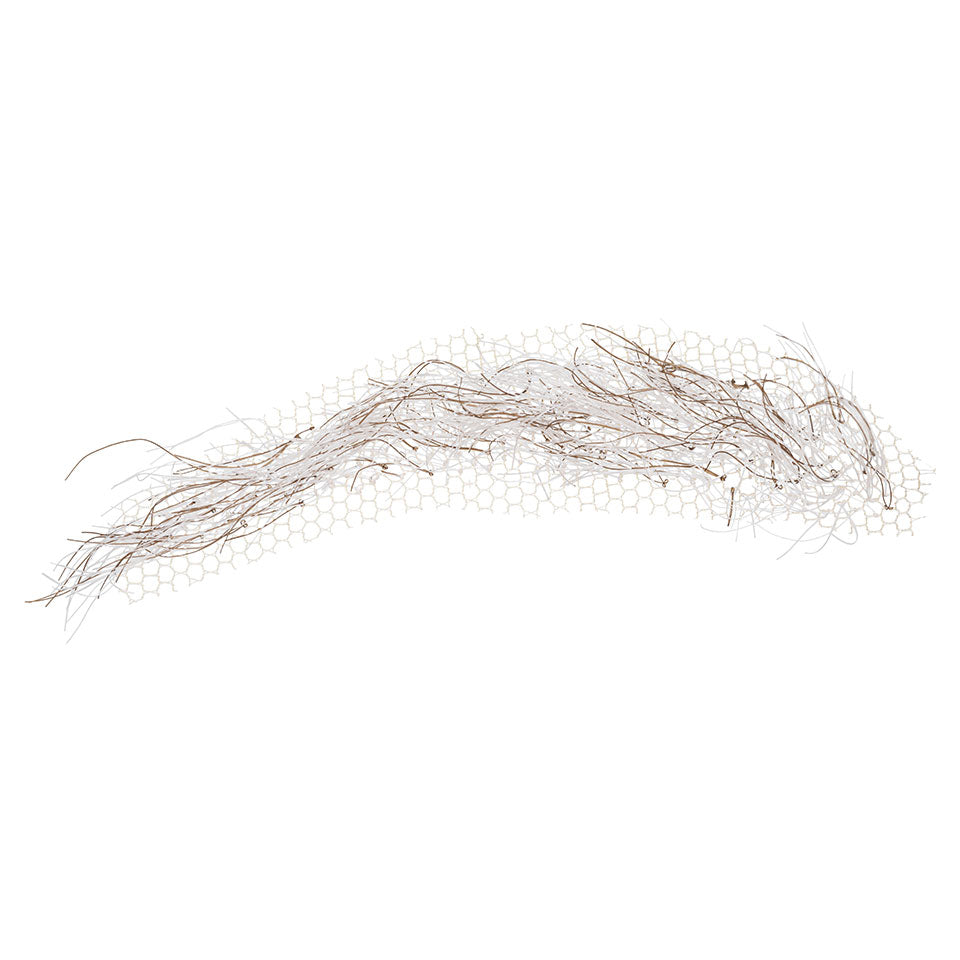 KRYOLAN Augenbrauen # 2 grey – Handgeknüpfte Synthetik-Augenbrauen, 1Paar