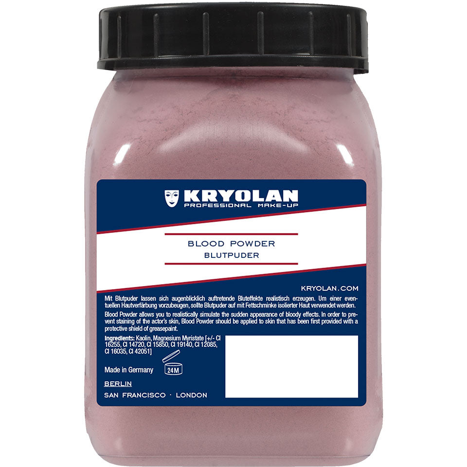 KRYOLAN Blutpuder dark – für realistische Bluteffekte, 100g, Dose