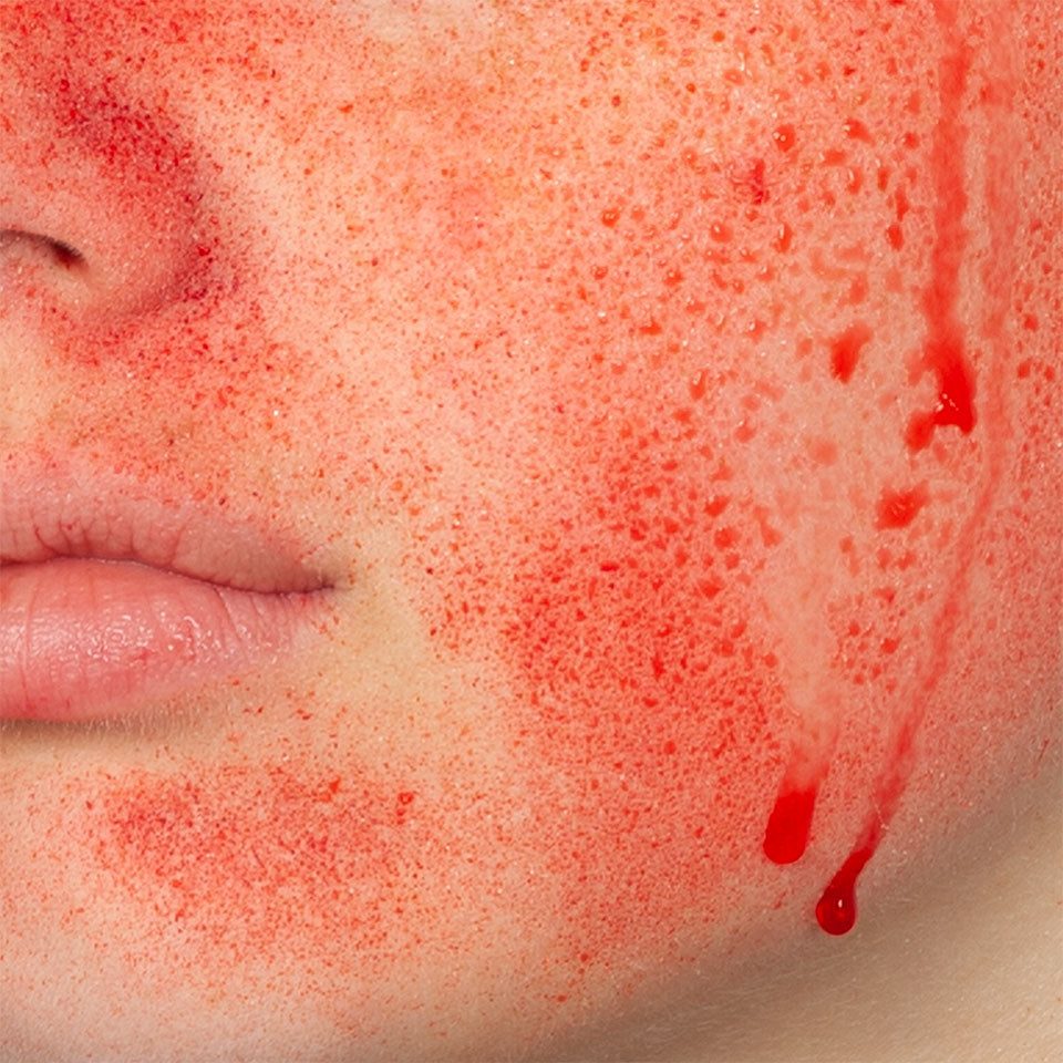 KRYOLAN Blutpuder light – für realistische Bluteffekte, 10g, Anwendung feucht